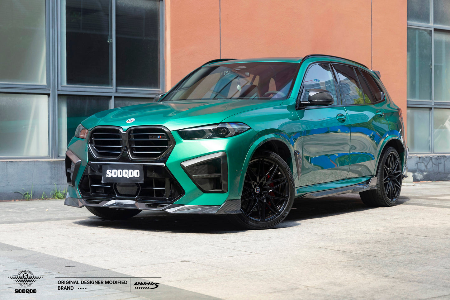 BMW X5M F95 LCI SQ款碳纖維前擾流