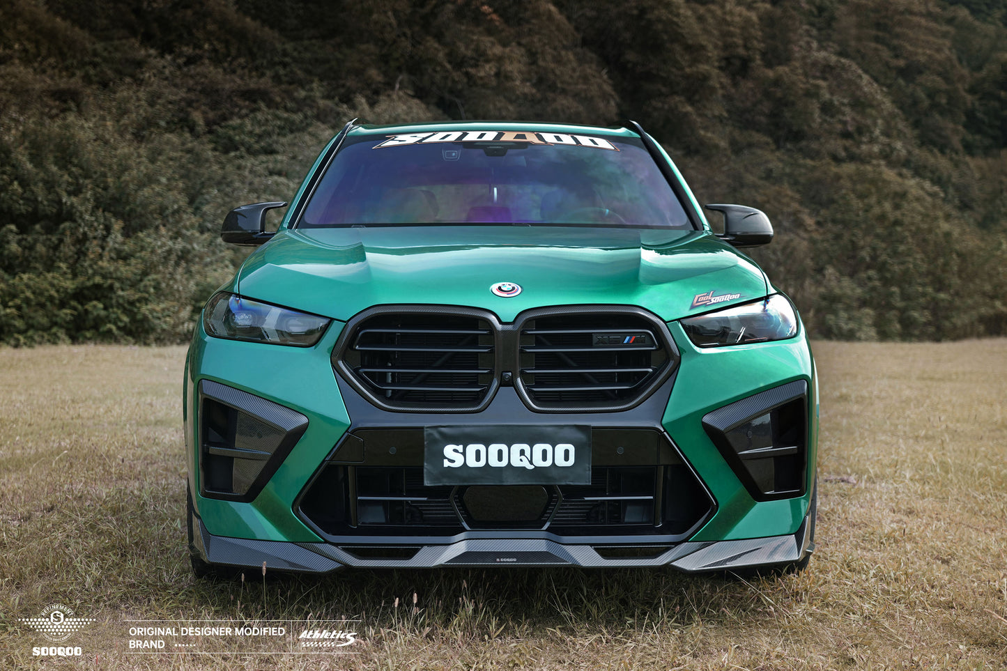 BMW X5M F95 LCI SQ款碳纖維前擾流