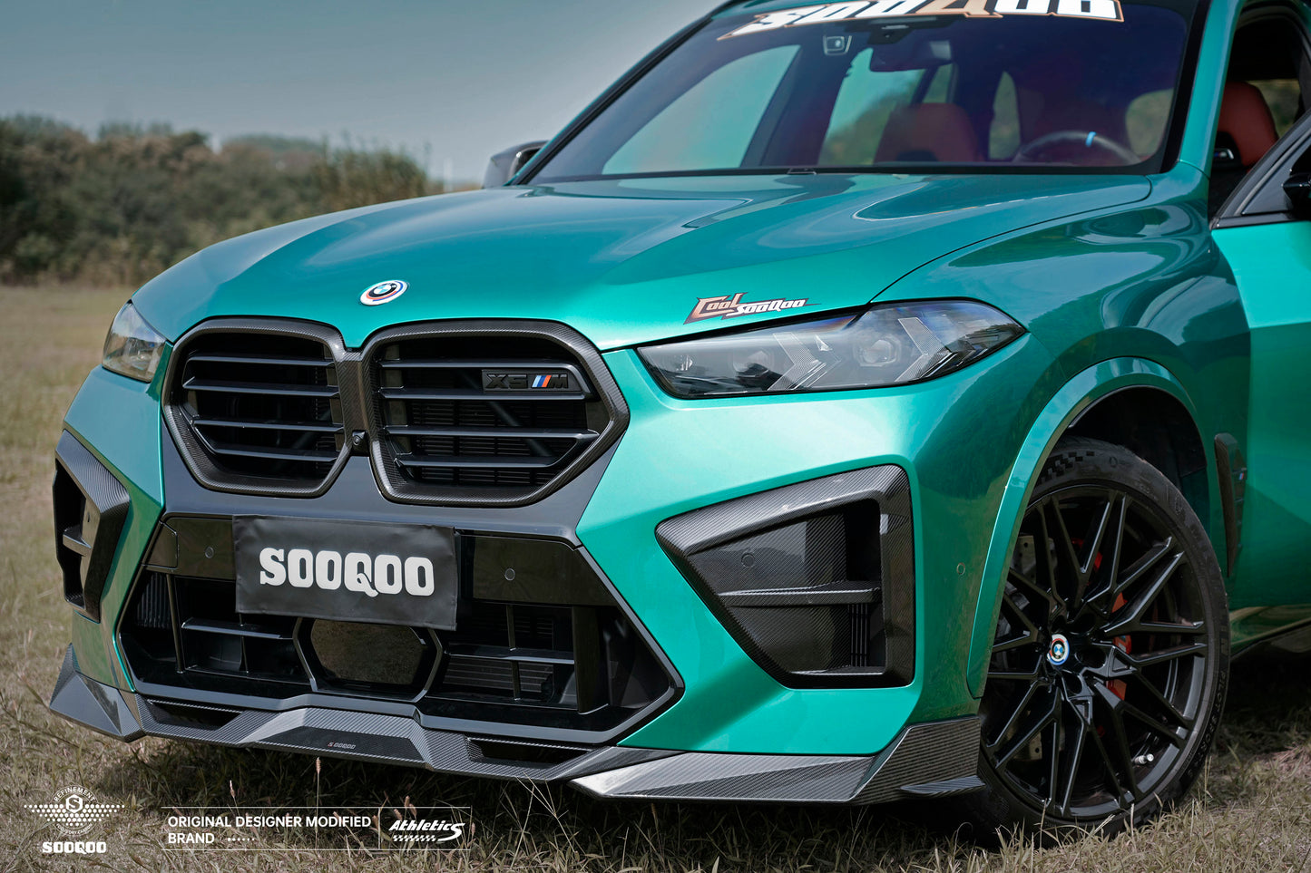 BMW X5M F95 LCI SQ款碳纖維前擾流