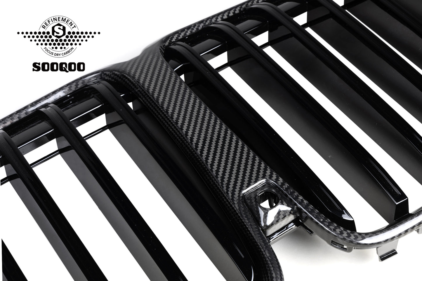 BMW X7 LCI G07 格柵款碳纖維水箱護罩 T-354