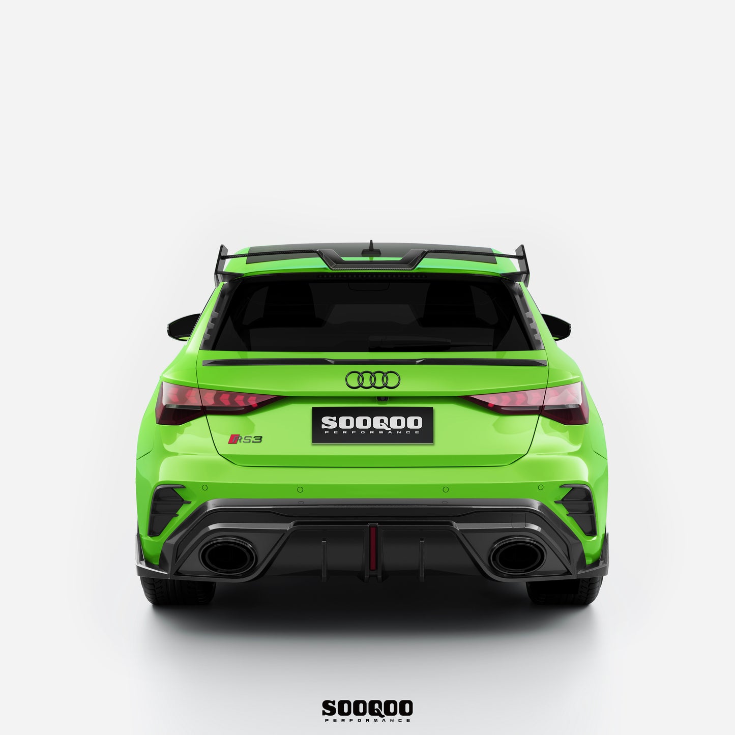 Audi RS3 8Y SQ款 Sportback版本 碳纖維尾翼 SQ-AD-005