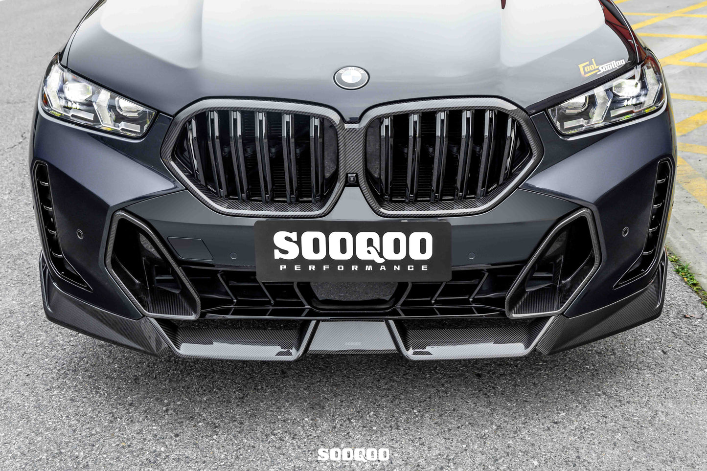 BMW X6 G06 LCI MP款碳纖維前進氣飾蓋 T-456