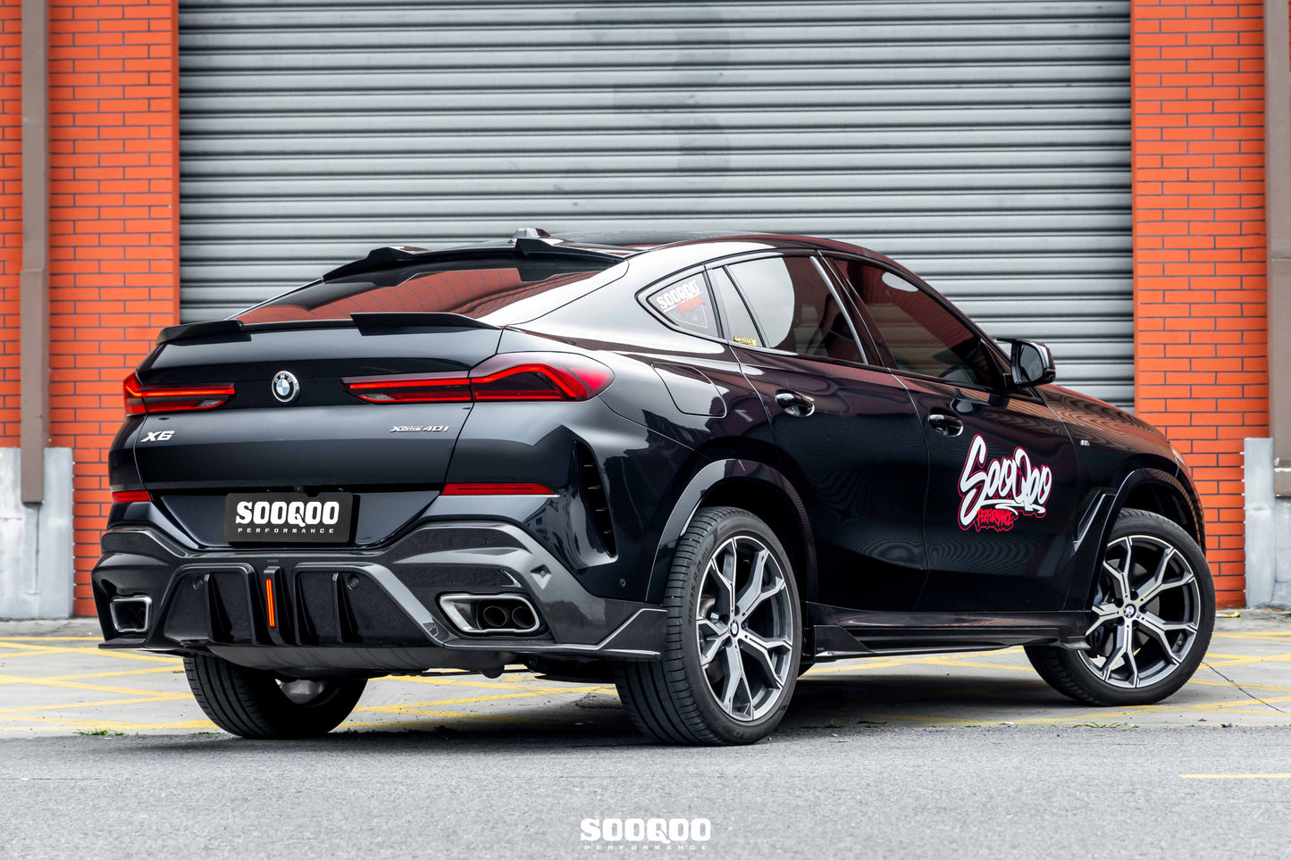 BMW X6 G06 LCI SQ款碳纖維後擾流 T-501