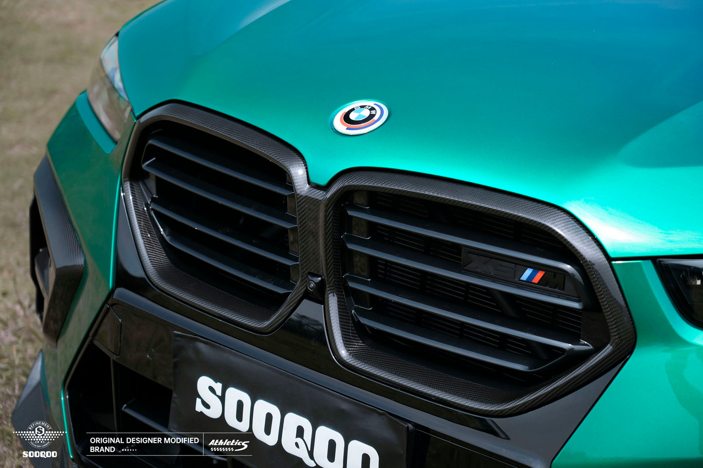 BMW X5M F95 LCI 原廠款碳纖維水箱護罩邊框