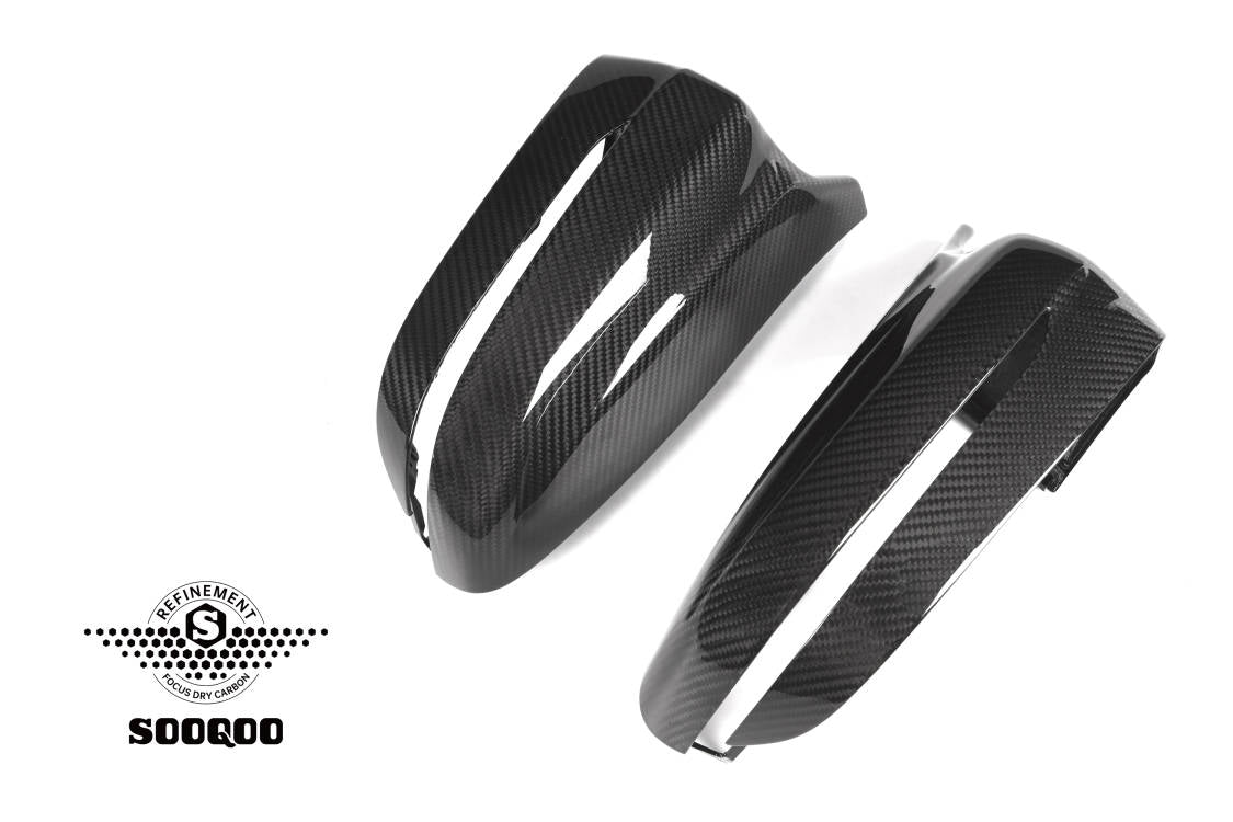 BMW 4系G22 M5款碳纖維牛角後視鏡蓋 H-005A