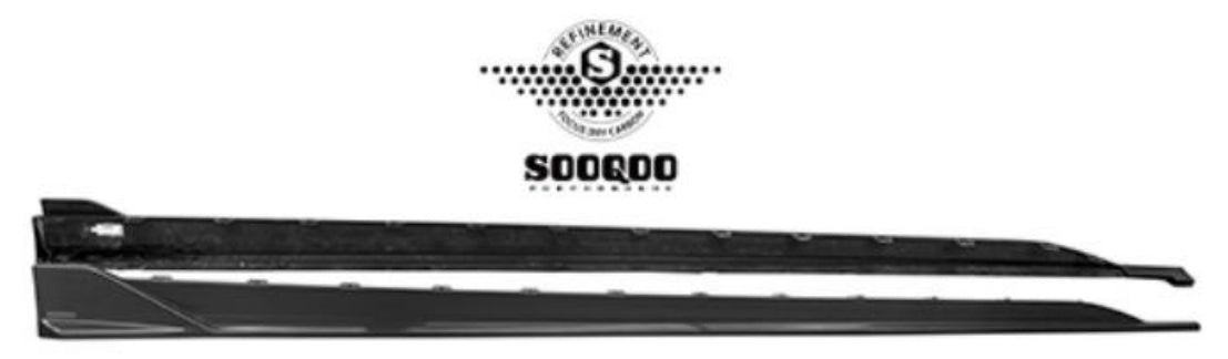 BMW 2系F74 SQ款乾碳纖維側裙 T-129