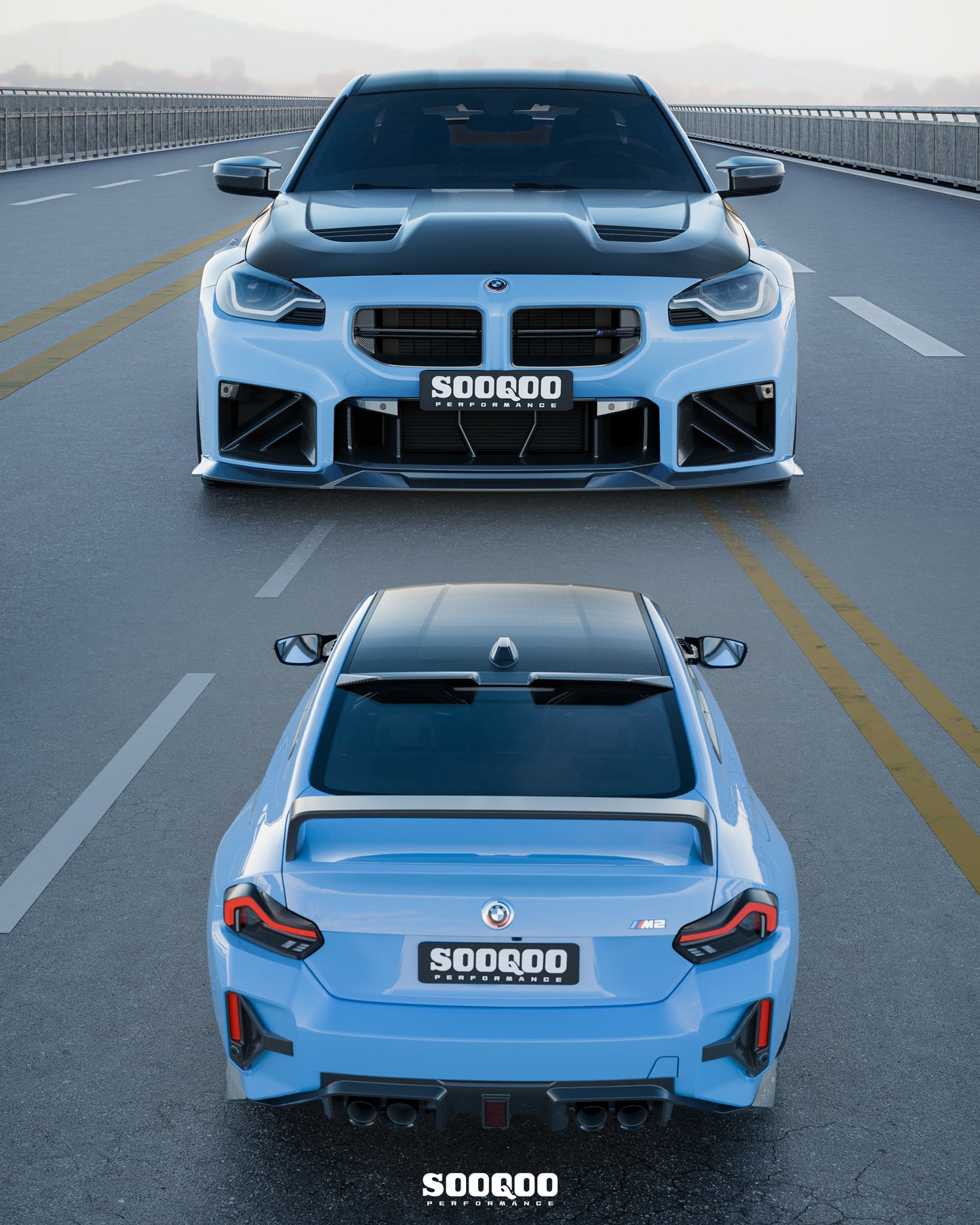 BMW M2 G87 2系 G42 SQ款碳纖維引擎蓋 SQ-BW-002