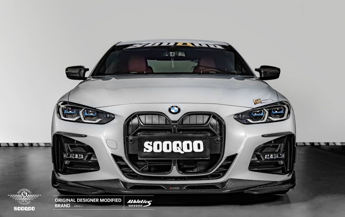 BMW 4系G22 SQ款碳纖維雙門前擾流 T-209