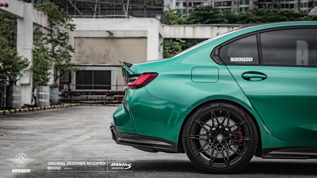 BMW M3G80 SQ款碳纖維輪弧飾條 T-402
