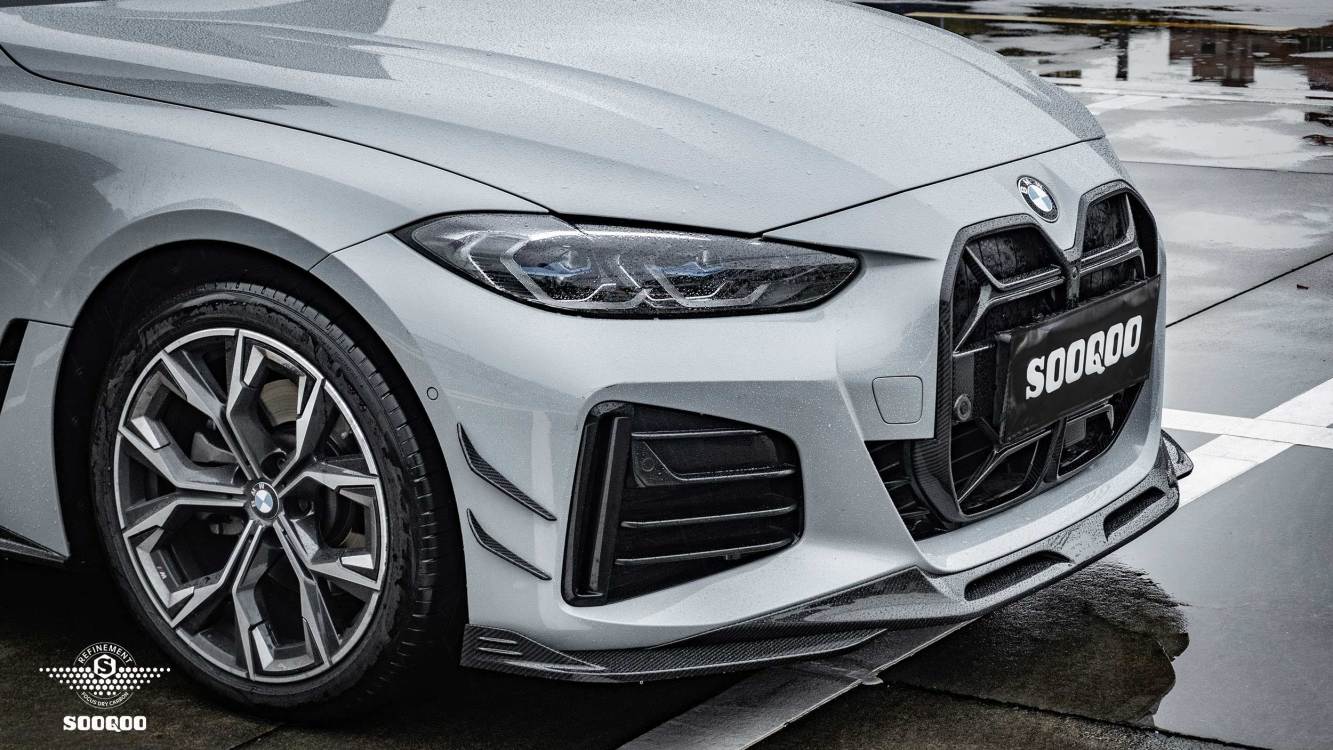 BMW 4系G26 SQ款前擾流碳纖維 T-183