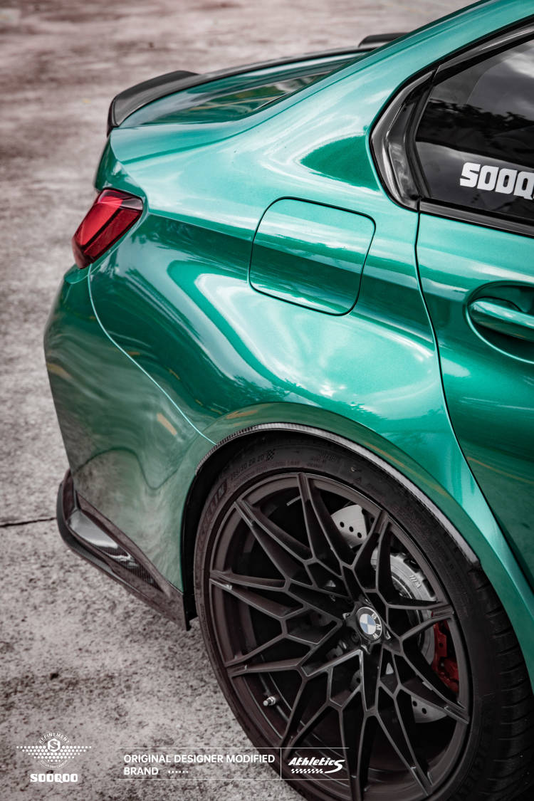 BMW M3G80 SQ款碳纖維輪弧飾條 T-402