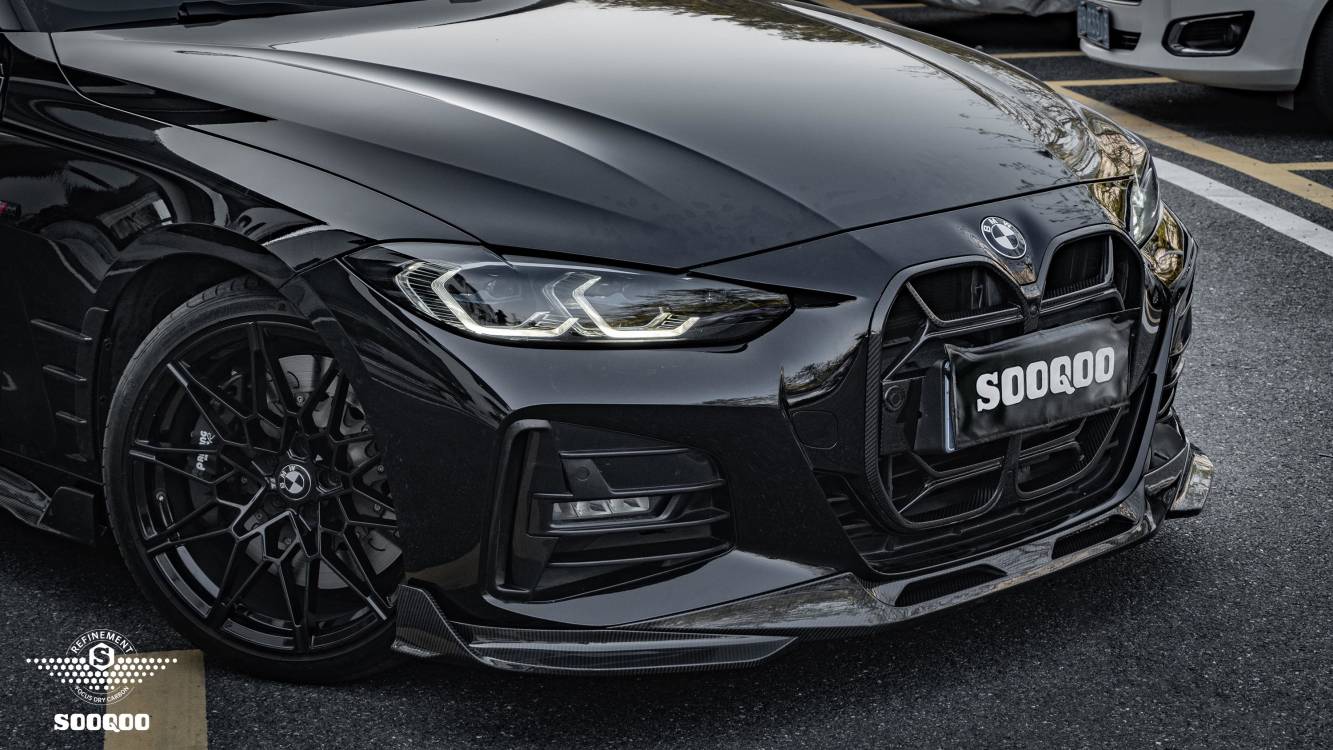 BMW 4系G22 SQ款碳纖維雙門前擾流 T-209