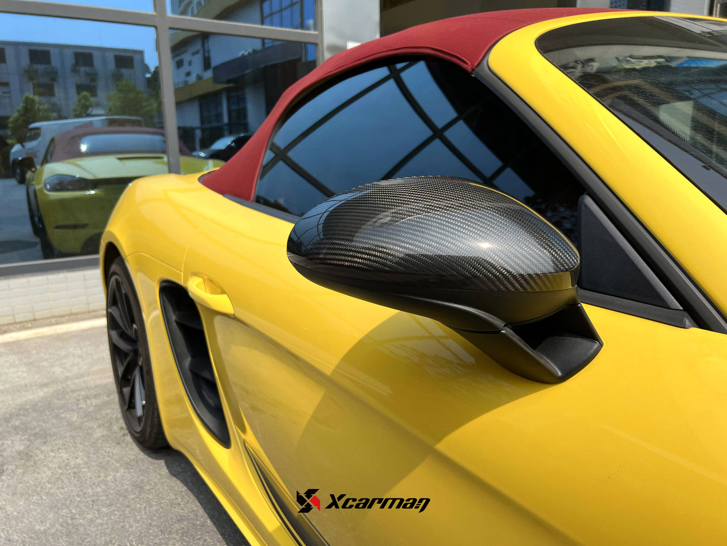 Porsche 718 982 原車OEM款 乾式碳纖維後視鏡蓋