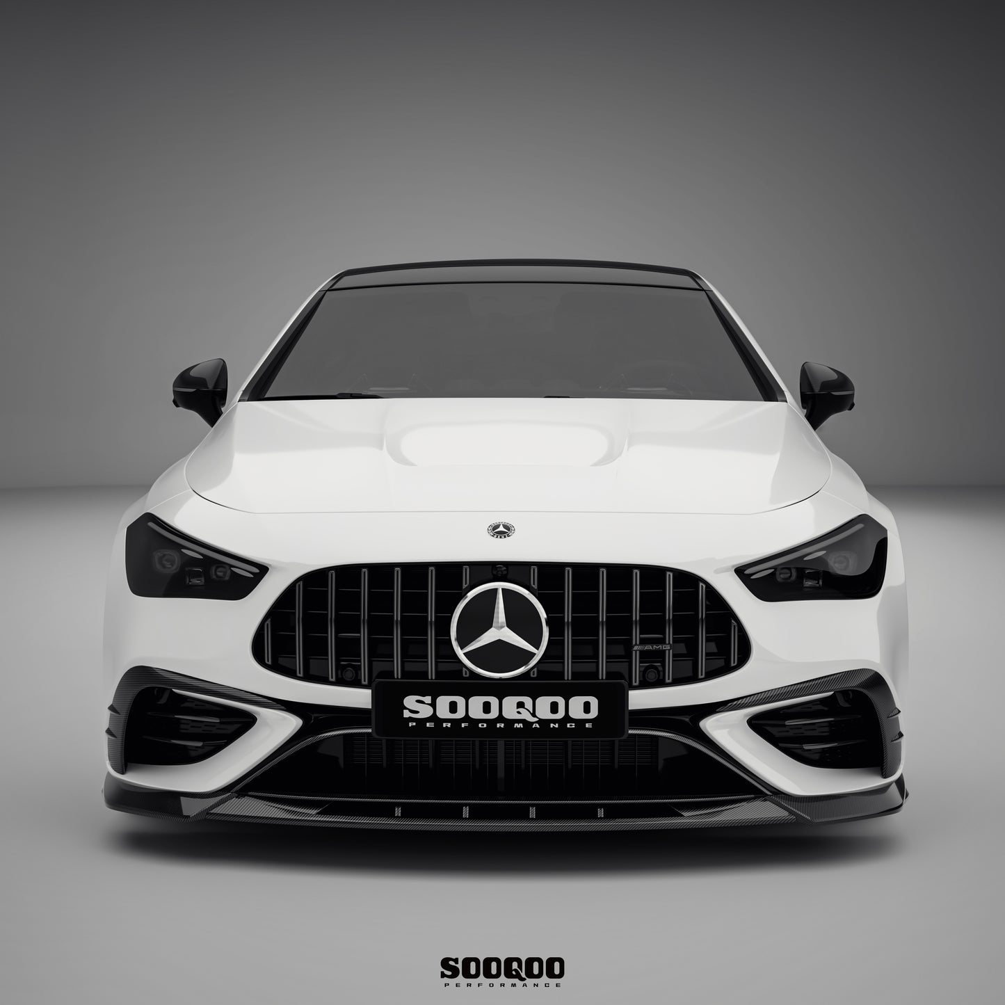 賓士CLE53 C236 SQ款 乾碳纖維前下擾流 SQ-BZ-001