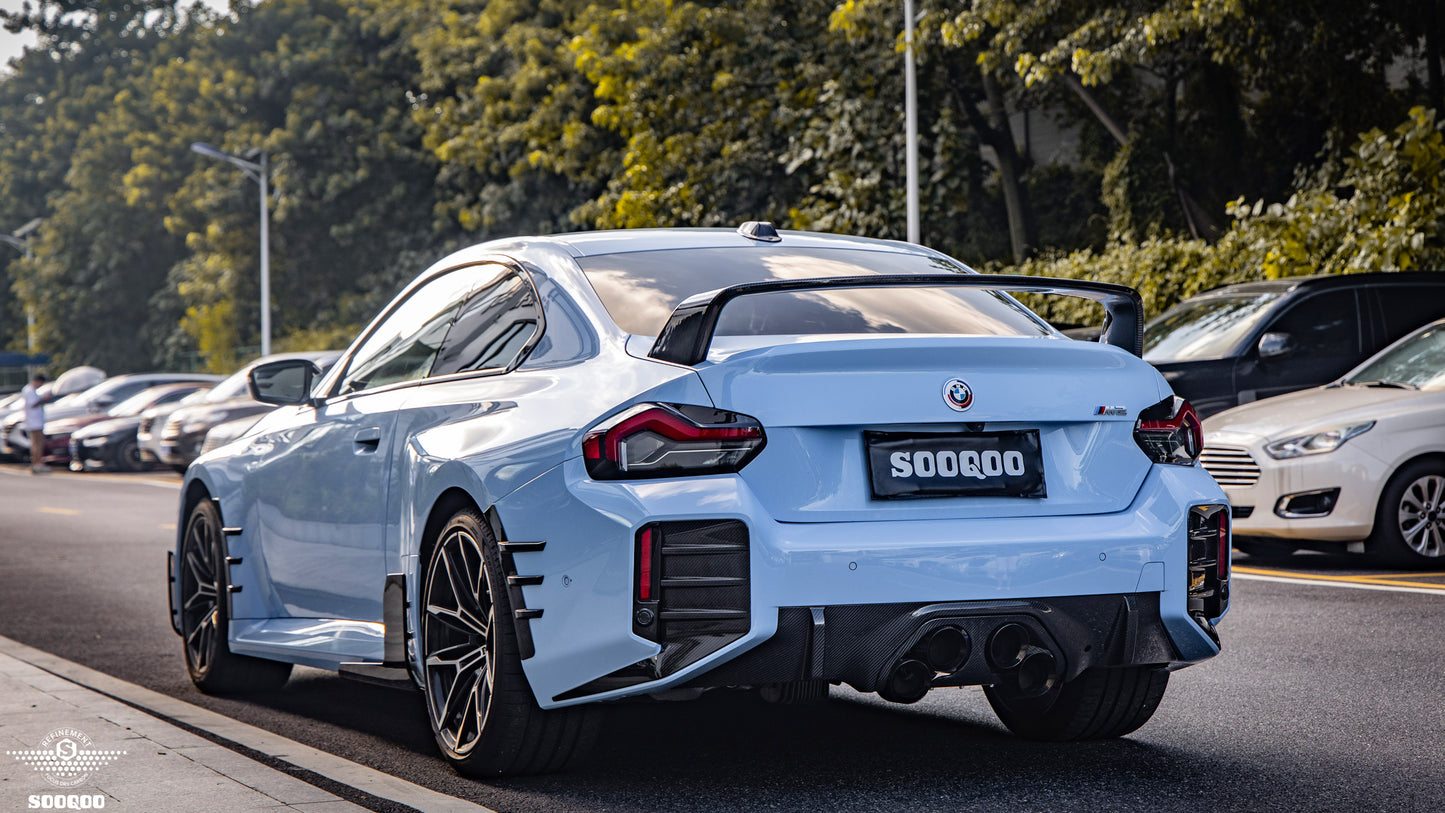 BMW 2系G42 MP款碳纖維川流式尾翼 T-318