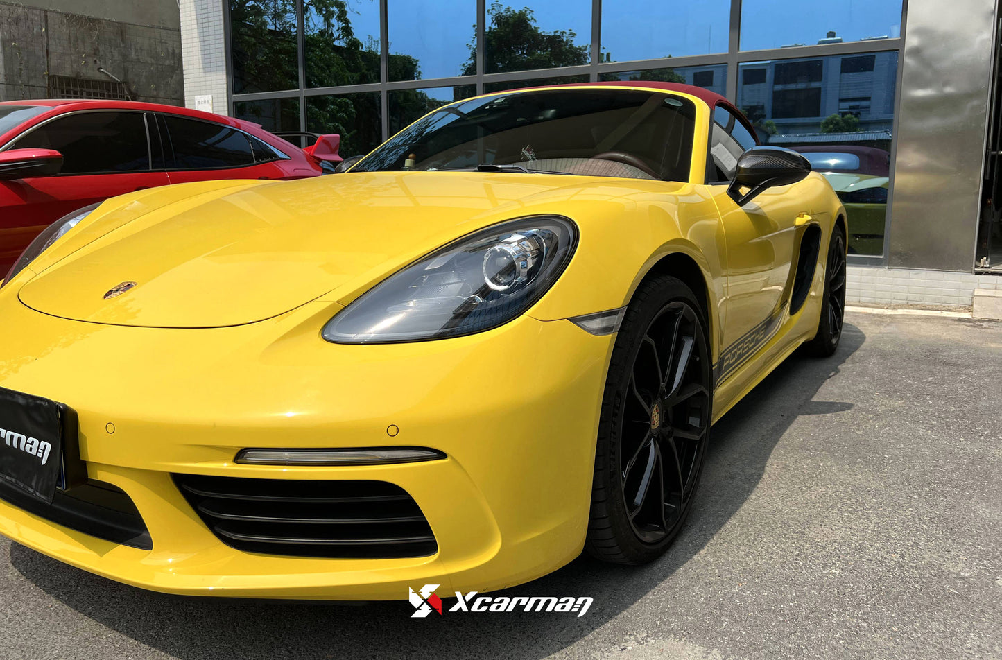 Porsche 718 982 原車OEM款 乾式碳纖維後視鏡蓋