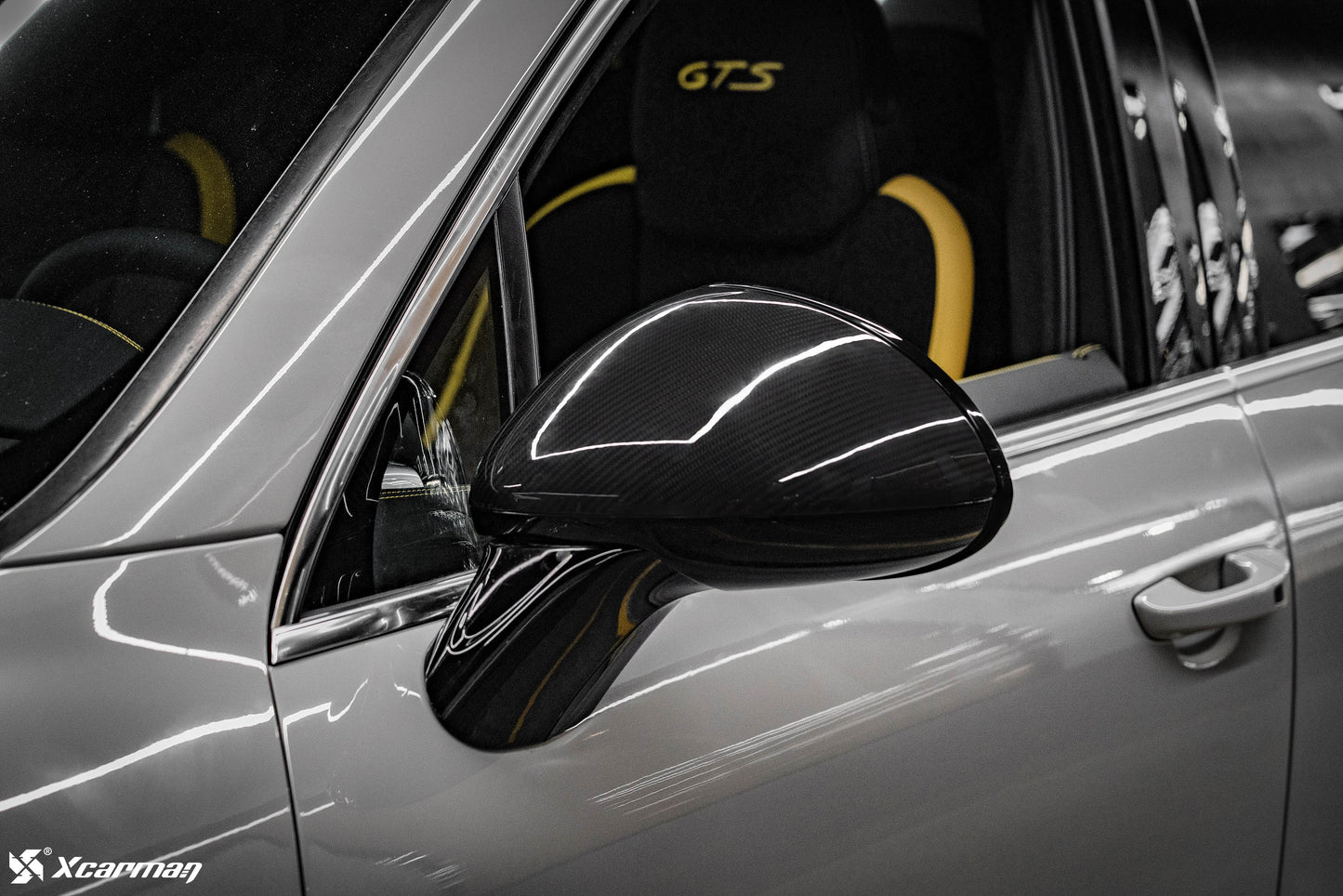 Porsche Caynne 958.1 原車OEM款 乾式碳纖維後視鏡蓋