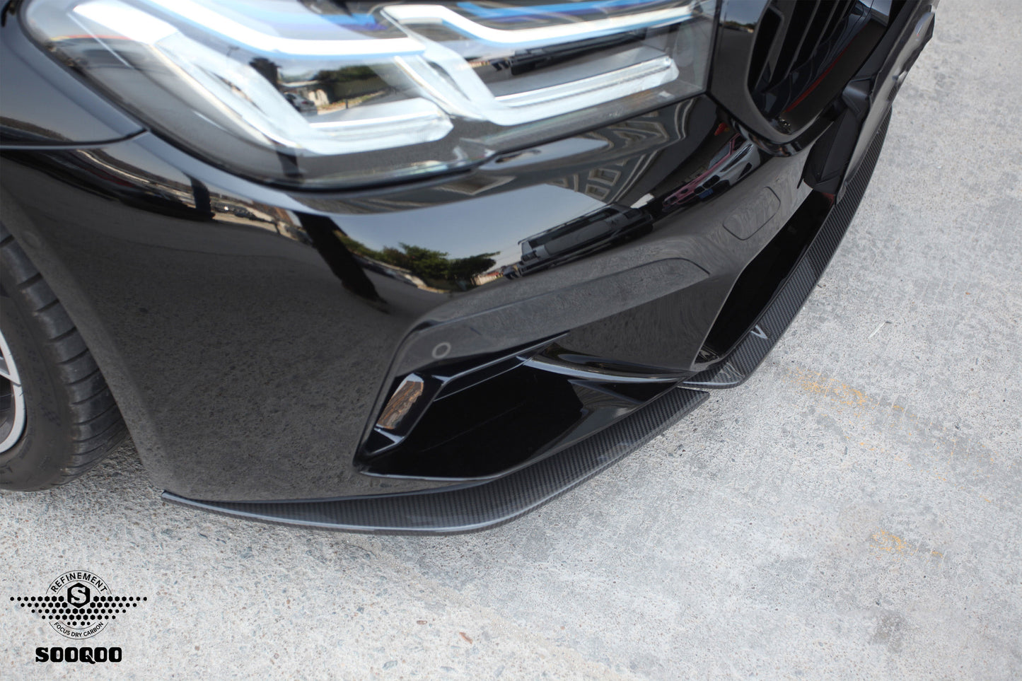 BMW M5 F90 LCI ST款碳纖維前擾流 T-161