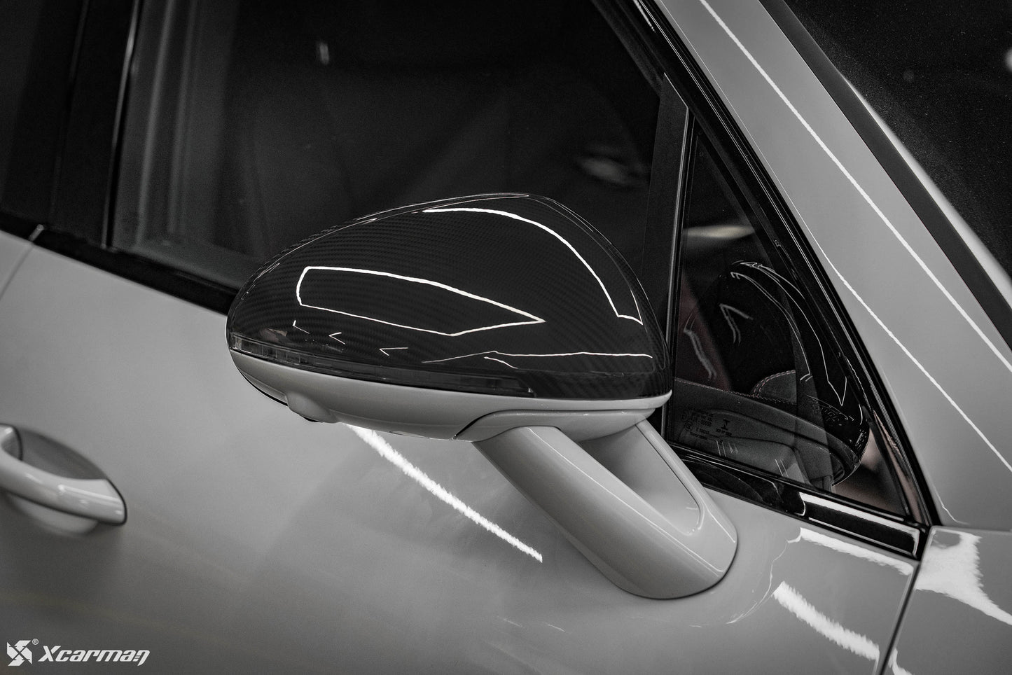 Porsche Macan 95B 原車OEM款 乾式碳纖維後視鏡蓋