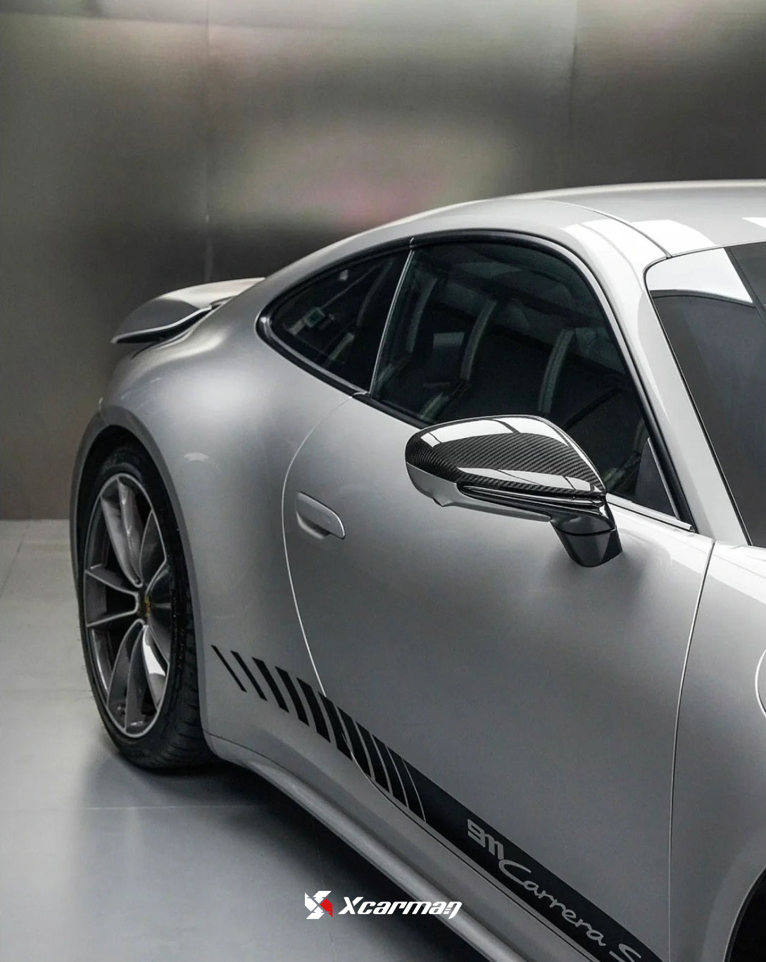 Porsche Taycan 911 992 原車OEM款 乾式碳纖維後視鏡蓋