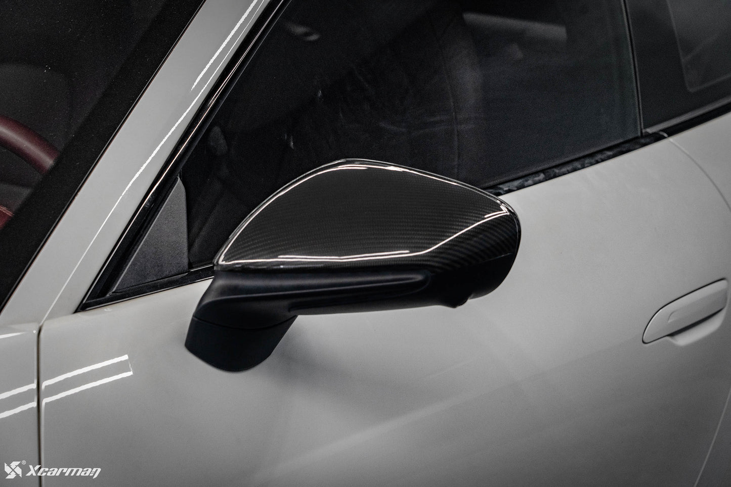 Porsche Taycan 911 992 原車OEM款 乾式碳纖維後視鏡蓋