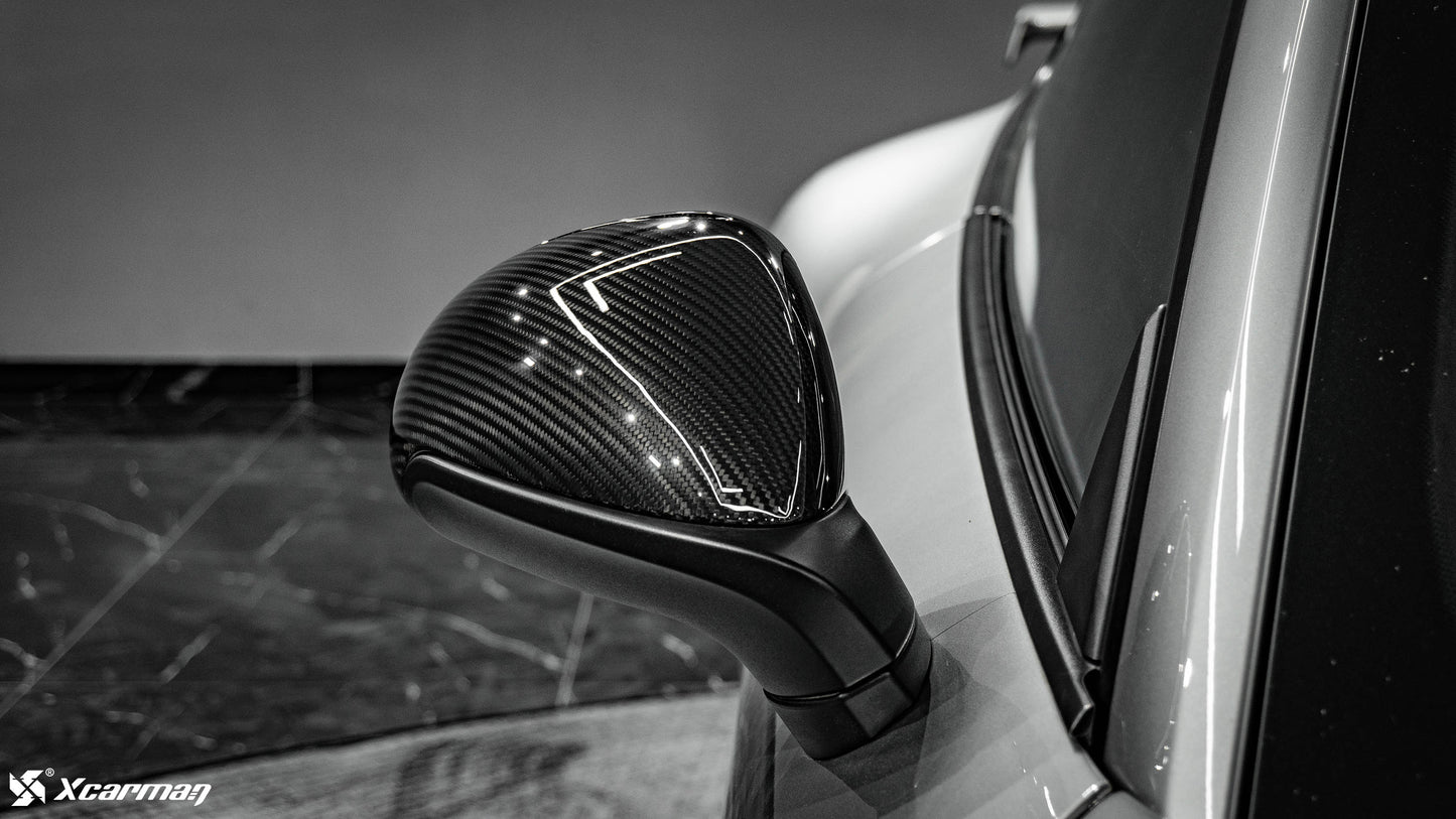 Porsche 911 991 原車OEM款 普通版 乾式碳纖維後視鏡蓋