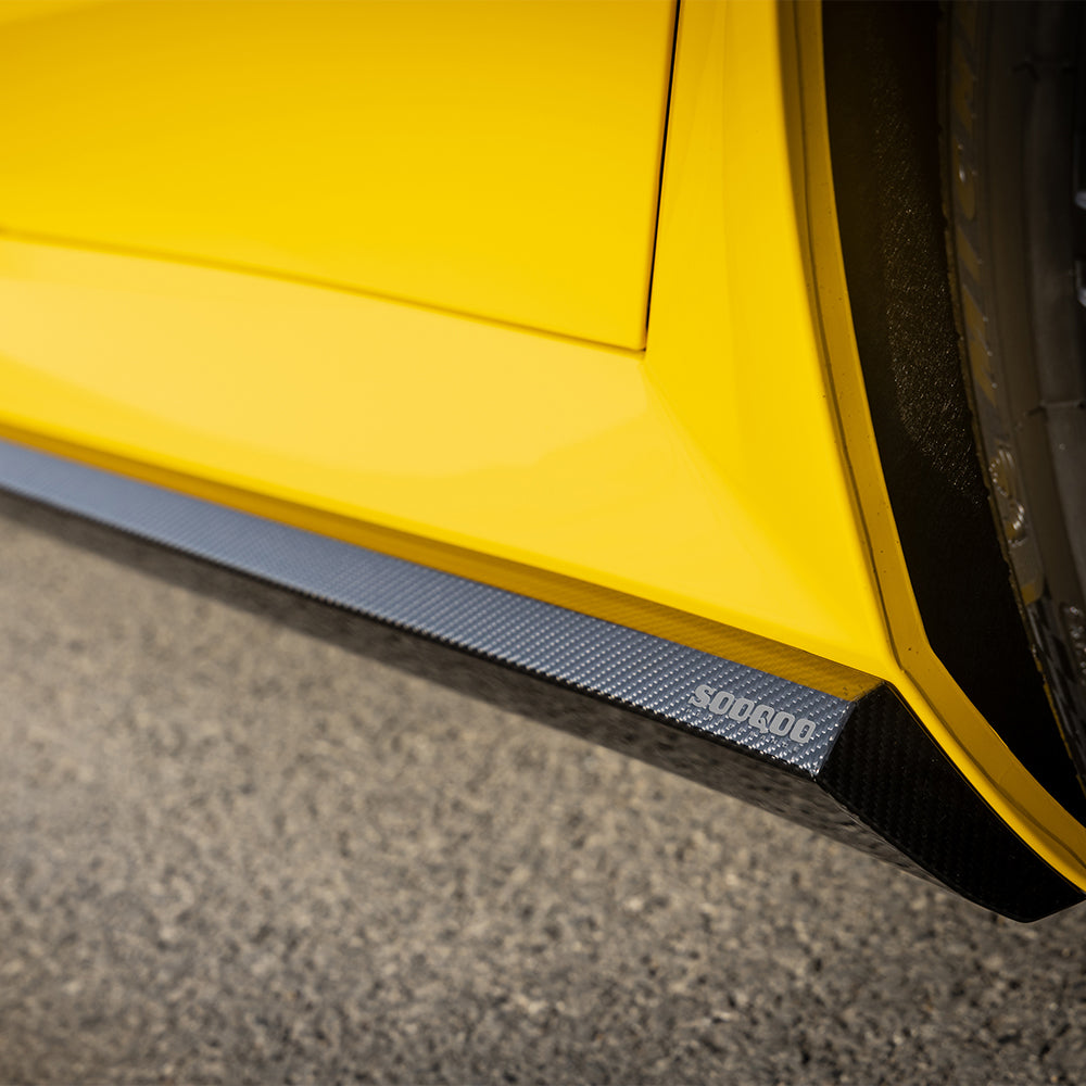 BMW M5 G90 G99 SQ-A款碳纖維側裙 T-490