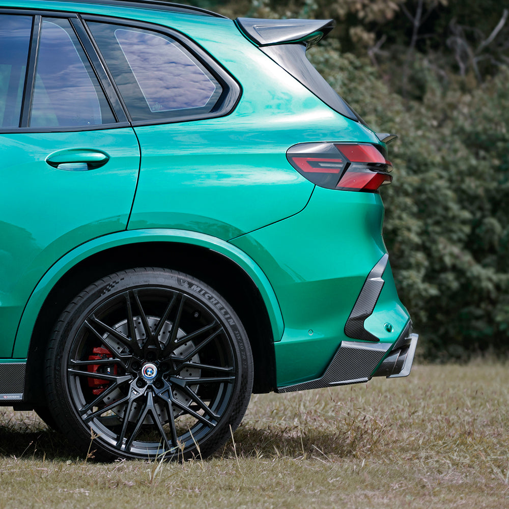 BMW X5M F95 SQ款碳纖維後出風口飾蓋 T-443