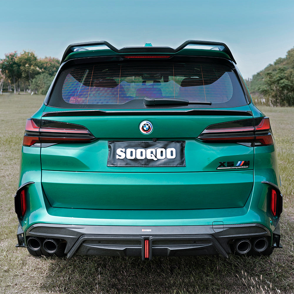 BMW X5M F95 SQ款碳纖維後出風口飾蓋 T-443