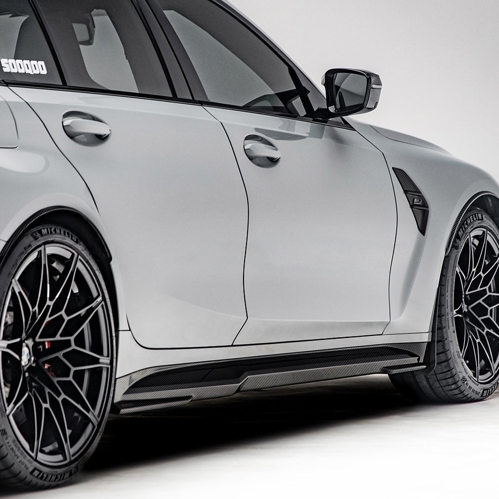 BMW M4系列G82 G83 SQ款式碳纖維側裙 T-325