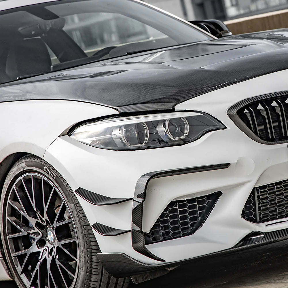 BMW M2 F87 SQ款 碳纖維雙門前保險桿前側擾流