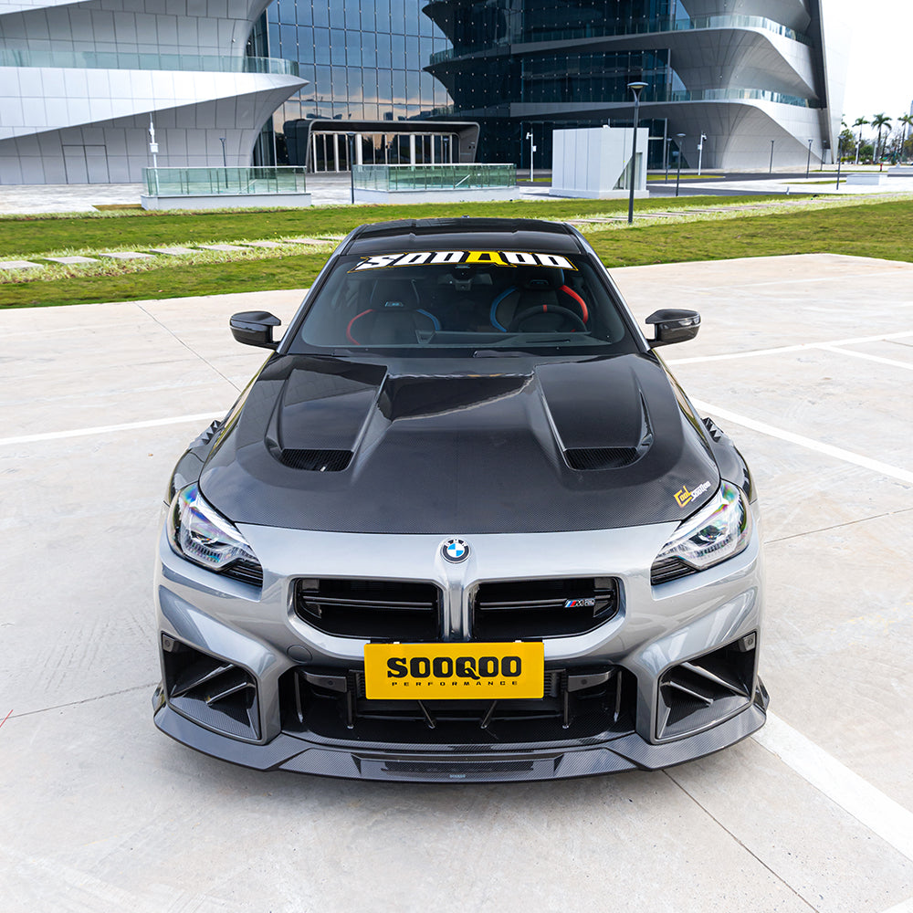 BMW M2 G87 SQ-V1 預浸碳纖維通風引擎蓋
