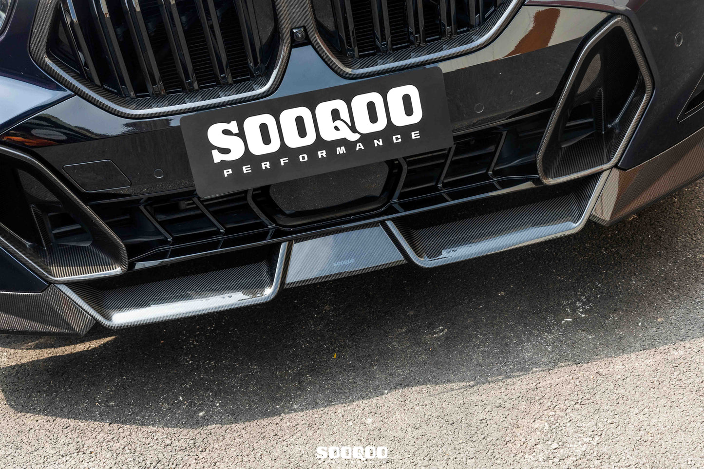 BMW X6 G06 LCI SQ款碳纖維前擾流 T-500