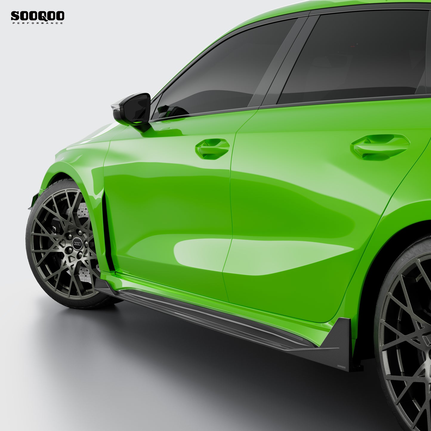 Audi RS3 8Y SQ款車道維持版本 碳纖維後視鏡蓋 H-043B