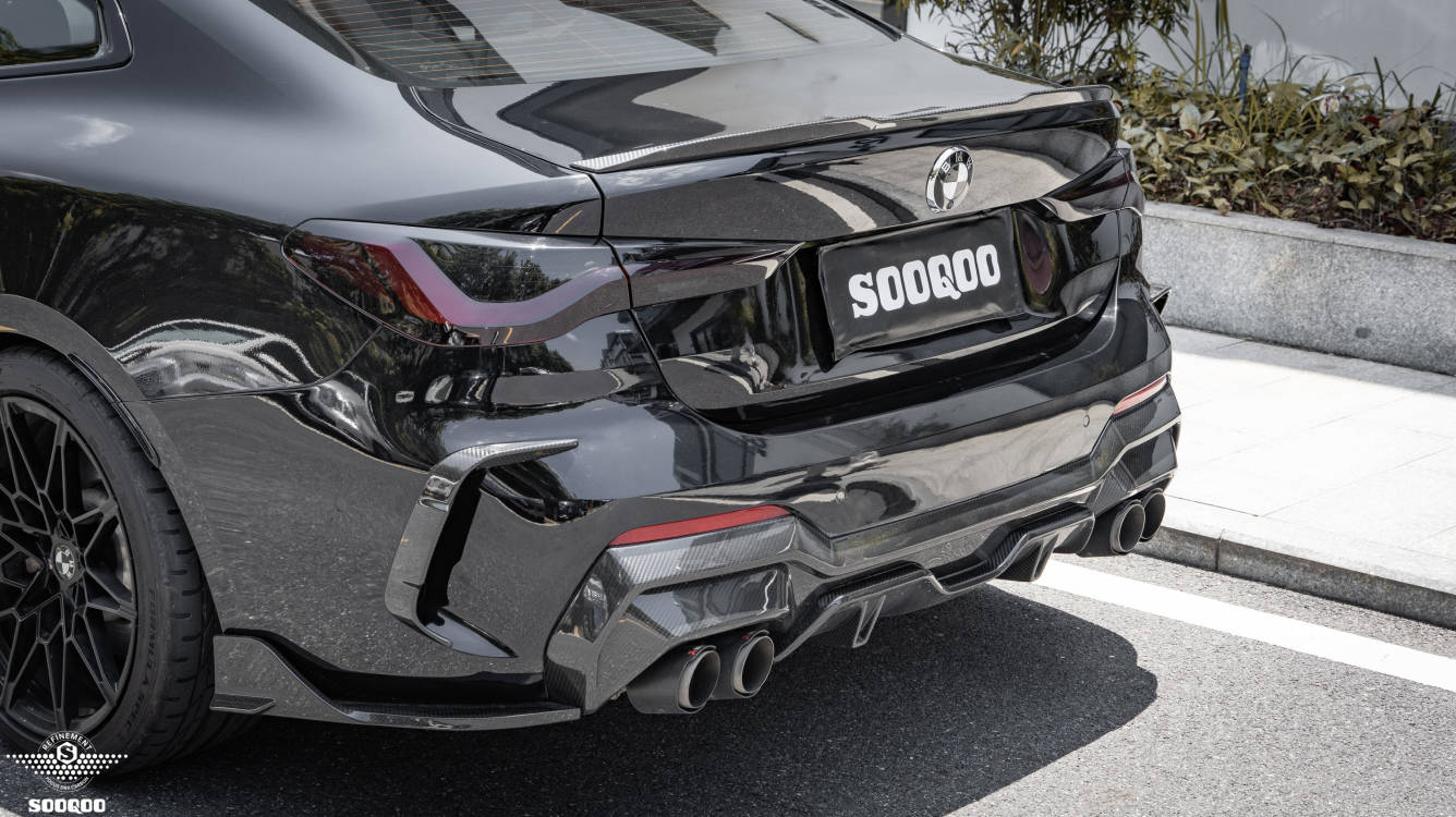 BMW 4系G22 SQ款碳纖維後進氣口飾條 T-251
