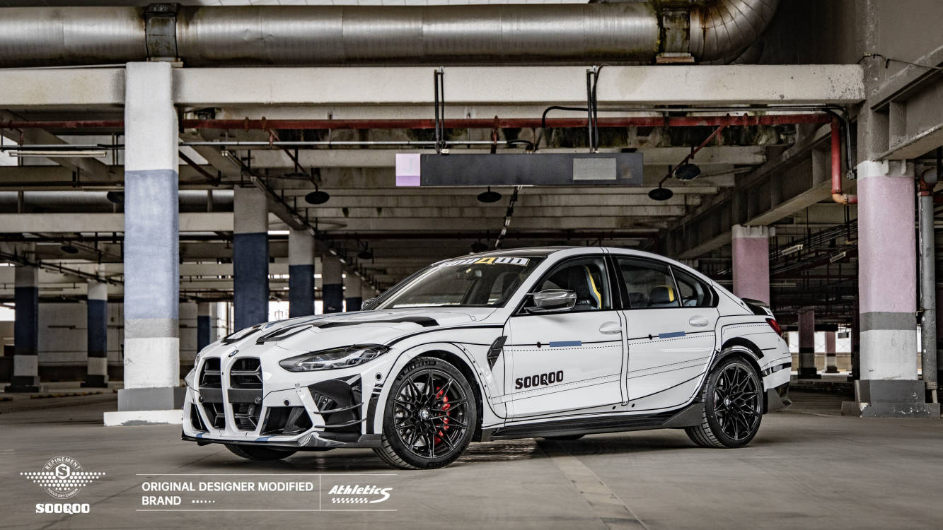 BMW M3G80 MP款碳纖維側裙 T-089