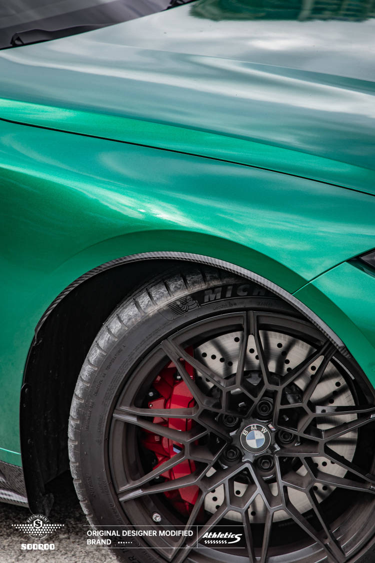 BMW M3G80 SQ款碳纖維輪弧飾條 T-402
