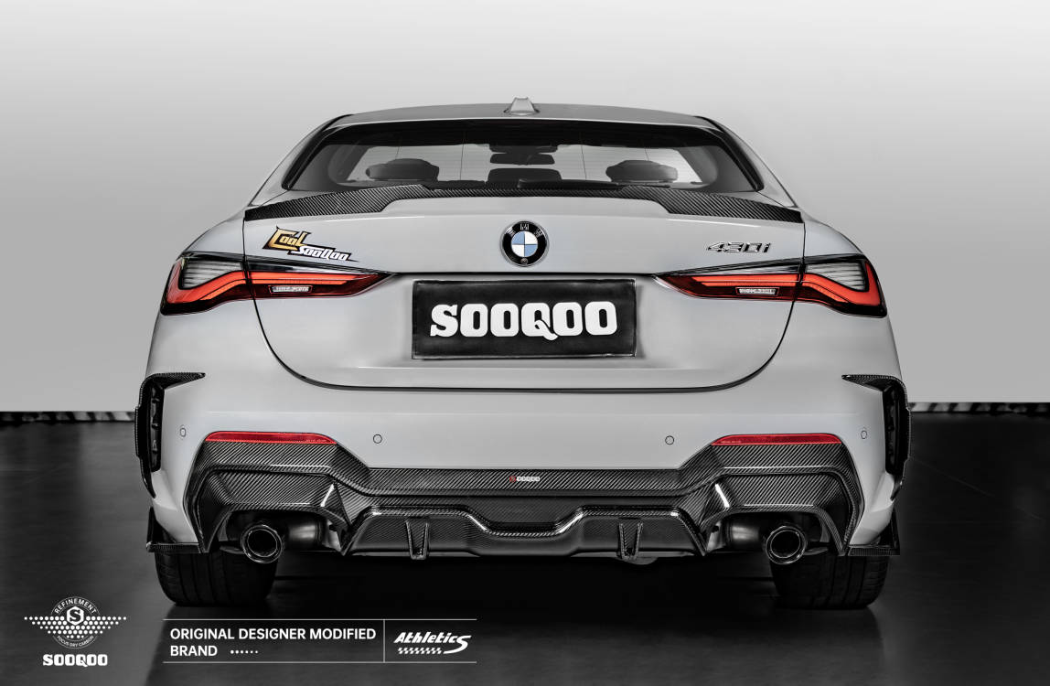 BMW 4系G22 SQ款碳纖維雙門後擾流 T-211