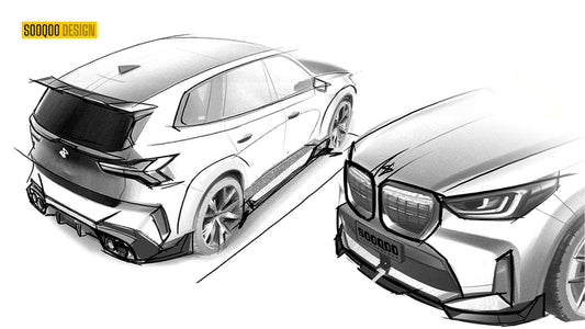 BMW X3 G45 SOOQOO 乾碳纖維套件