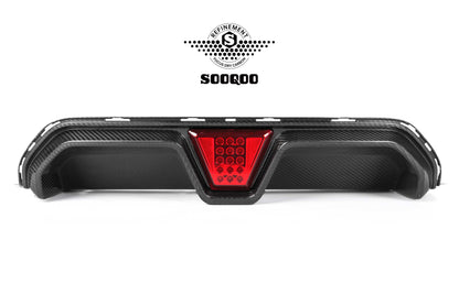 BMW M5 F90 CS帶燈款碳纖維後擾流 T-172