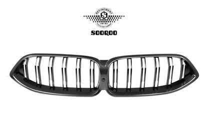 BMW M8 F91 雙格柵款碳纖維水箱護罩 T-266