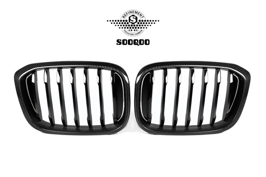 BMW X3M F97 X4M F98 小改前 單格柵款碳纖維水箱護罩 T-281A