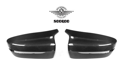 BMW 5系G30 M5款碳纖維牛角後視鏡蓋 H-005B