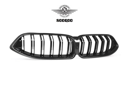 BMW M8 F91 雙格柵款碳纖維水箱護罩 T-266