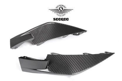 BMW M3G80 M4G82 原車款 替換式前側乾碳纖維擾流 T-095