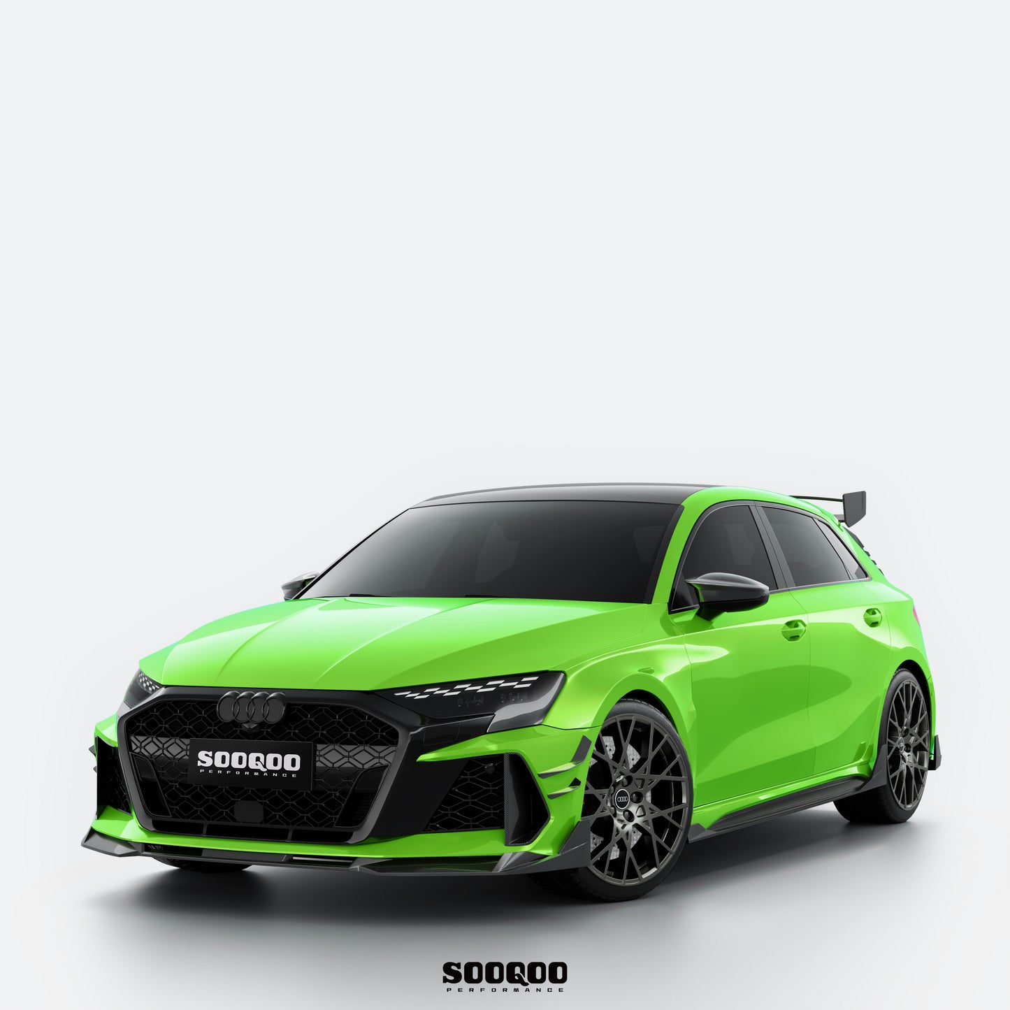 Audi RS3 8Y SQ-V2款碳纖維前擾流 SQ-AD-001B