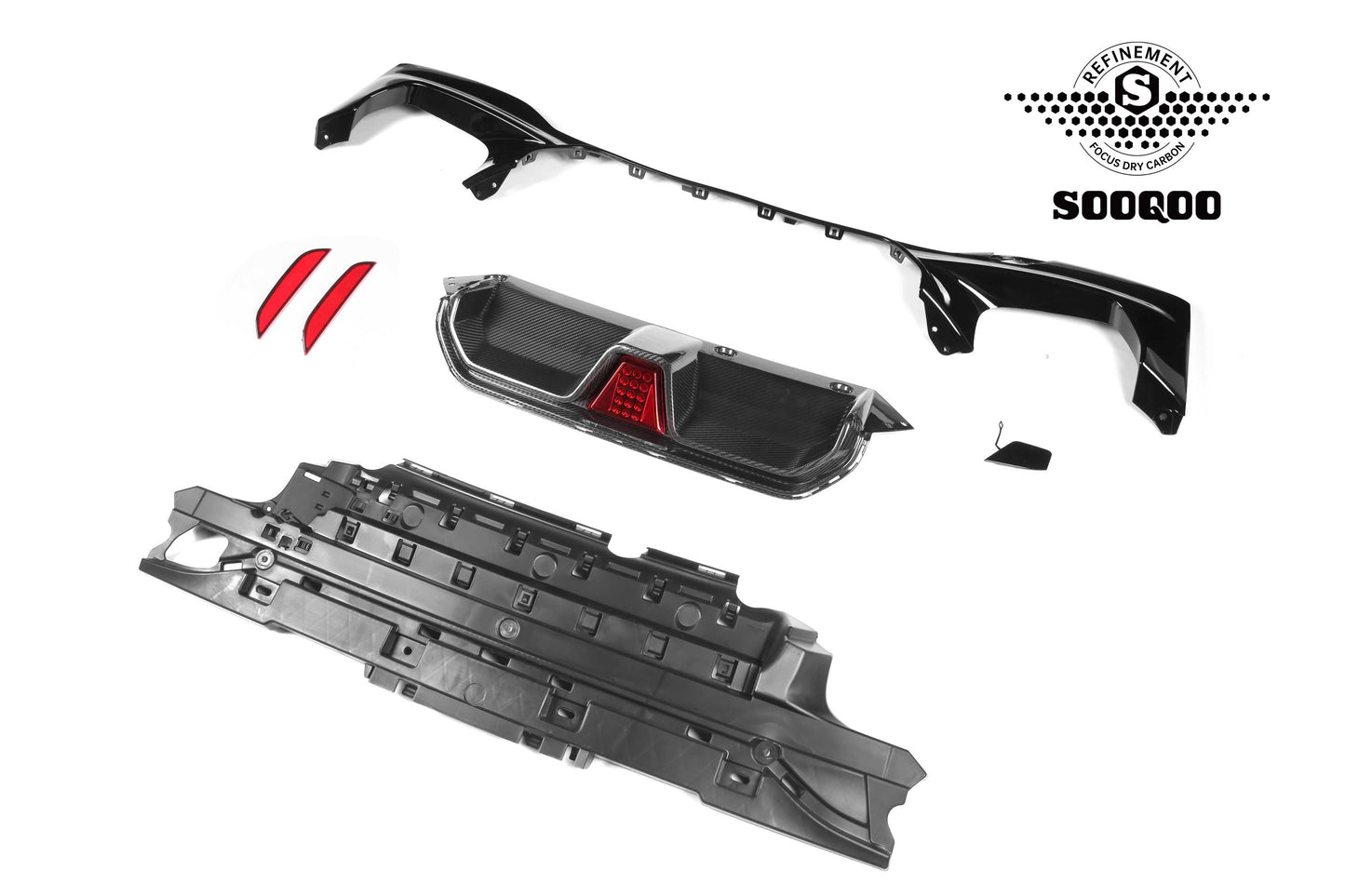 BMW M5 F90 CS帶燈款碳纖維後擾流 T-172