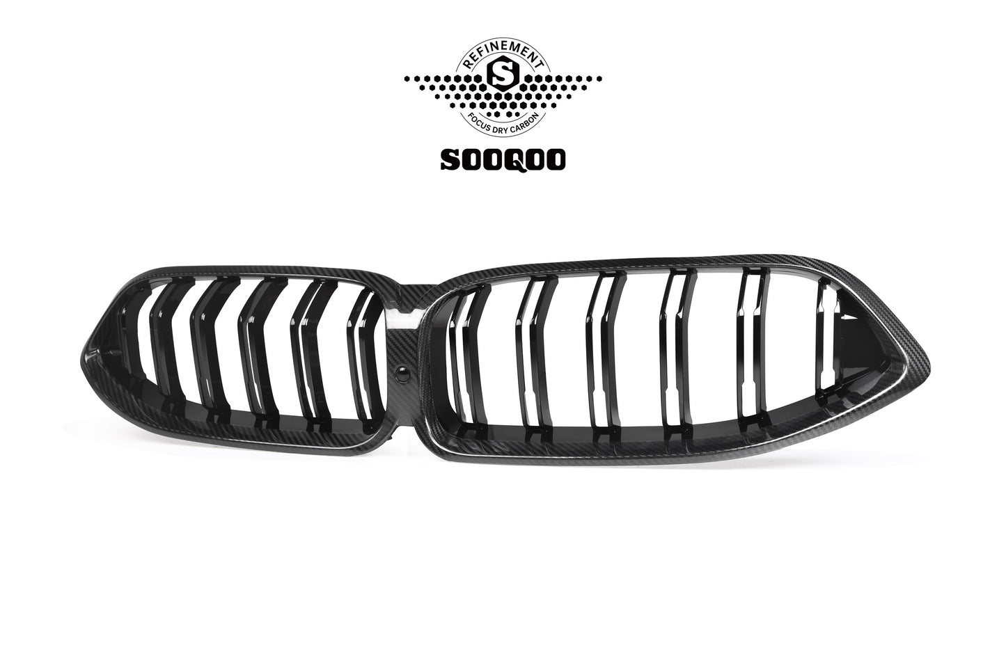 BMW M8 F91 雙格柵款碳纖維水箱護罩 T-266