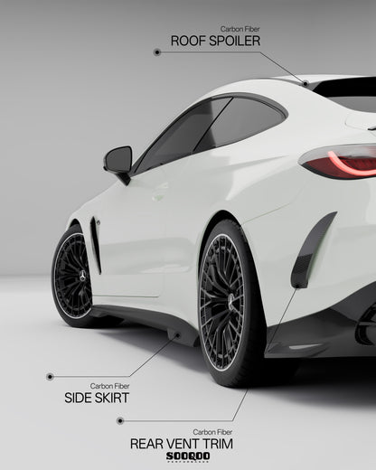 賓士CLE53 C236 SQ款 乾碳纖維後車箱尾翼 SQ-BZ-005