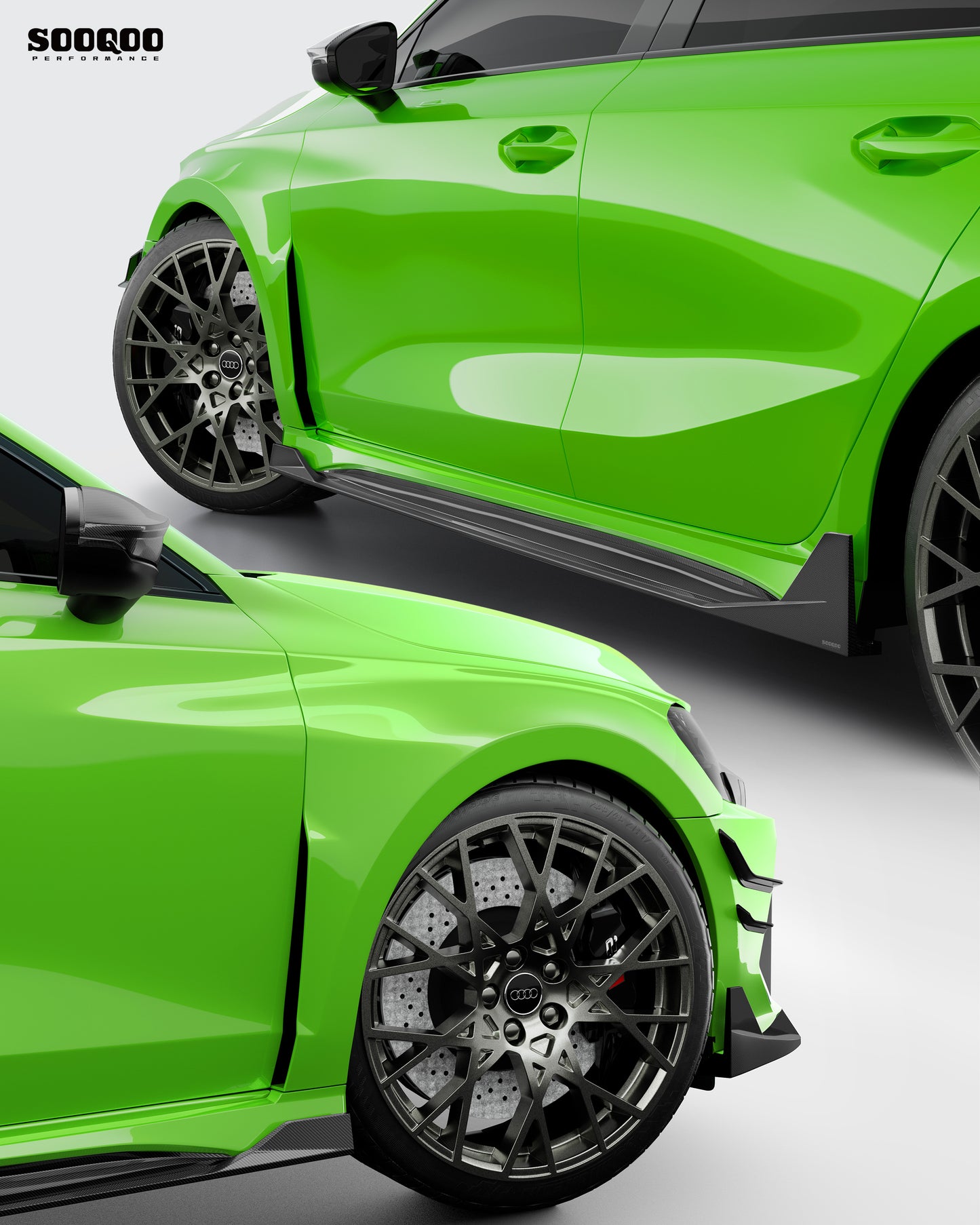 Audi RS3 8Y SQ款碳纖維前風刀 SQ-AD-010